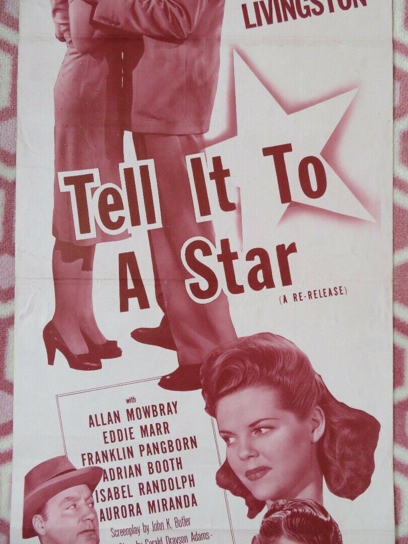 TELL IT TO A STAR US INSERT (14"x 36") POSTER RUTH TERRY ROBERT LIVINGSTON 1945 Movie posters