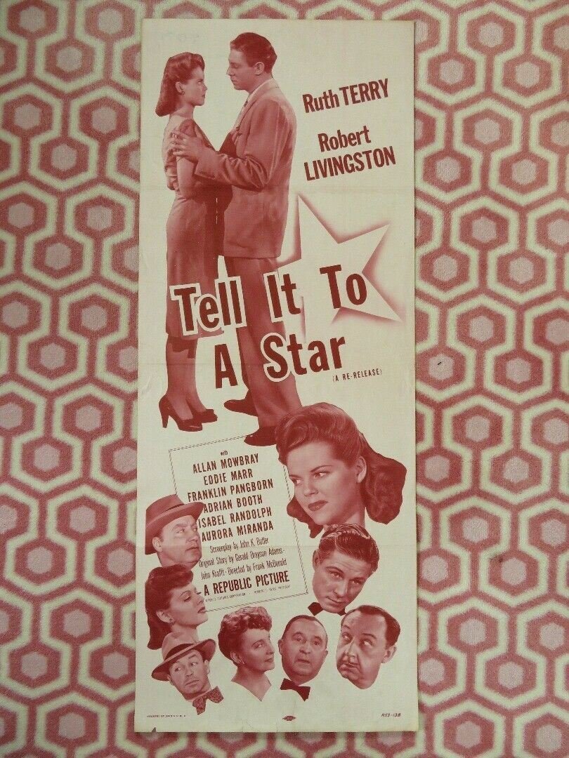 TELL IT TO A STAR US INSERT (14"x 36") POSTER RUTH TERRY ROBERT LIVINGSTON 1945 Movie posters
