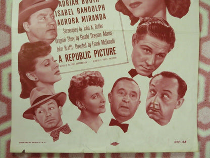 TELL IT TO A STAR US INSERT (14"x 36") POSTER RUTH TERRY ROBERT LIVINGSTON 1945 Movie posters