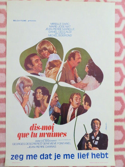 TELL ME YOU LOVE ME/ DIS - MOI QUE LU M'AINES BELGIUM (21.5"x 14.5") POSTER 1974 Movie posters