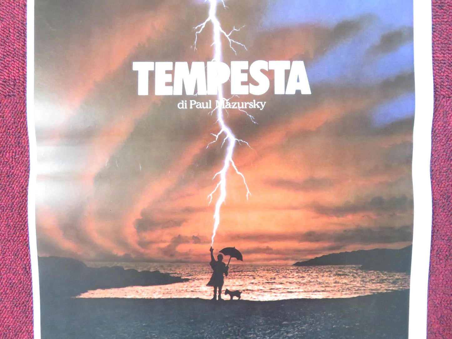 TEMPEST ITALIAN LOCANDINA POSTER JOHN CASSAVETES GENA ROWLANDS 1982 Rendezvous Cinema Movie posters