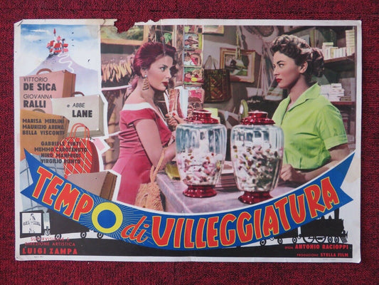 TEMPO DI VILLEGGIATURA / TIME OF VACATION - A ITALIAN FOTOBUSTA POSTER 1956 - Rendezvous Cinema
