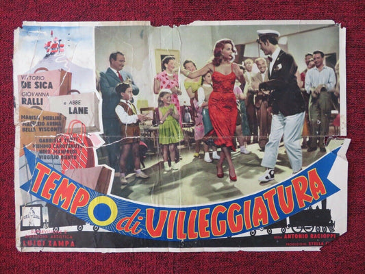 TEMPO DI VILLEGGIATURA / TIME OF VACATION - C ITALIAN FOTOBUSTA POSTER 1956 Movie posters