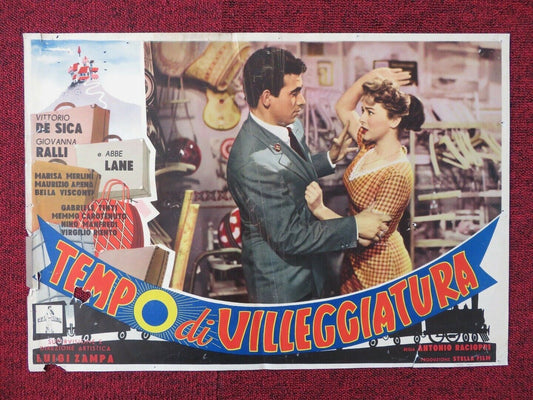 TEMPO DI VILLEGGIATURA / TIME OF VACATION - D ITALIAN FOTOBUSTA POSTER 1956 Movie posters