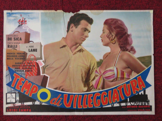 TEMPO DI VILLEGGIATURA / TIME OF VACATION - E ITALIAN FOTOBUSTA POSTER 1956 Movie posters