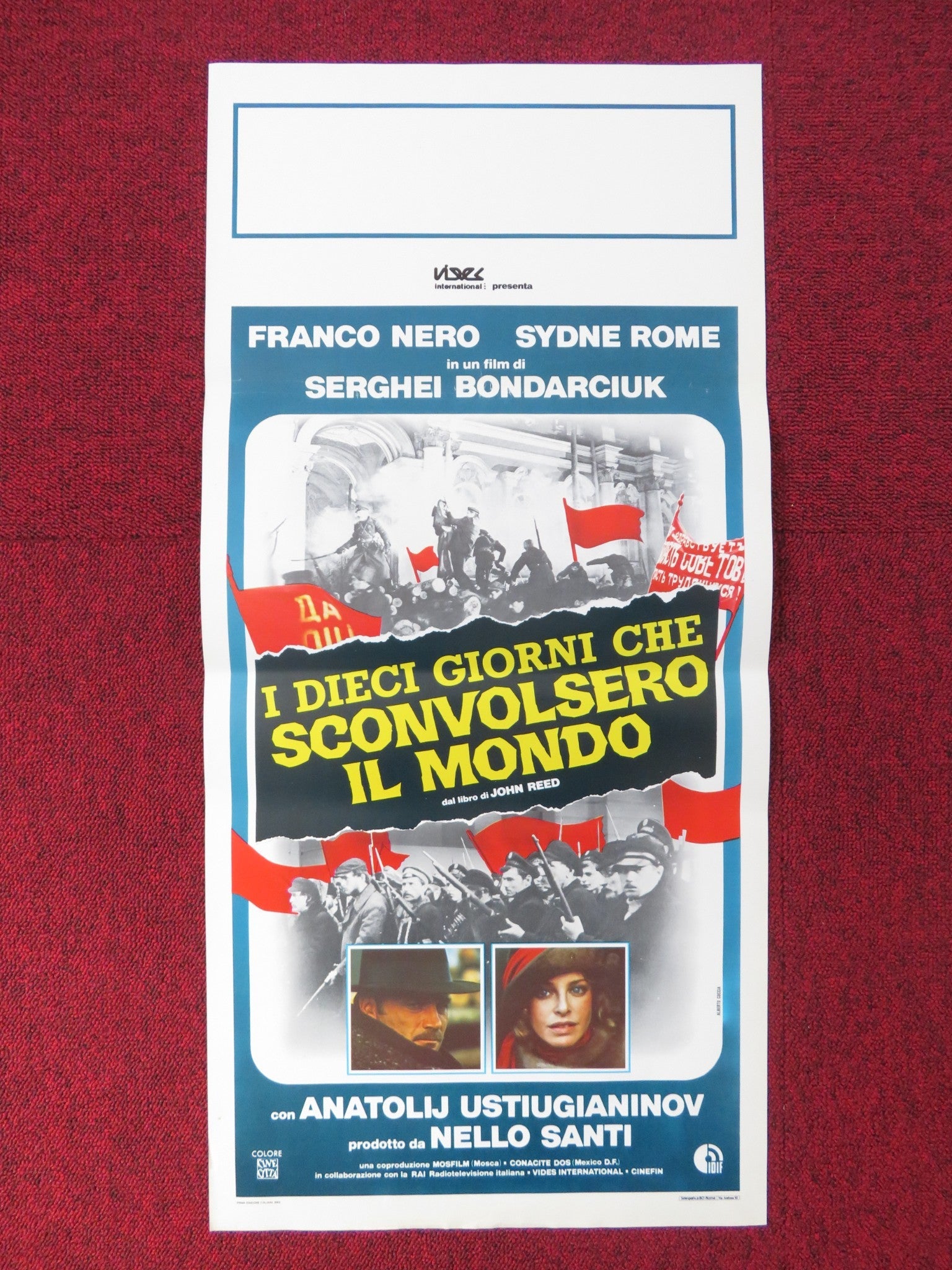 TEN DAYS THAT SHOOK THE WORLD ITALIAN LOCANDINA POSTER FRANCO NERO 1982 Rendezvous Cinema Movie posters