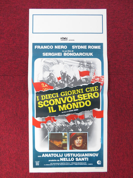 TEN DAYS THAT SHOOK THE WORLD ITALIAN LOCANDINA POSTER FRANCO NERO 1982 Rendezvous Cinema Movie posters