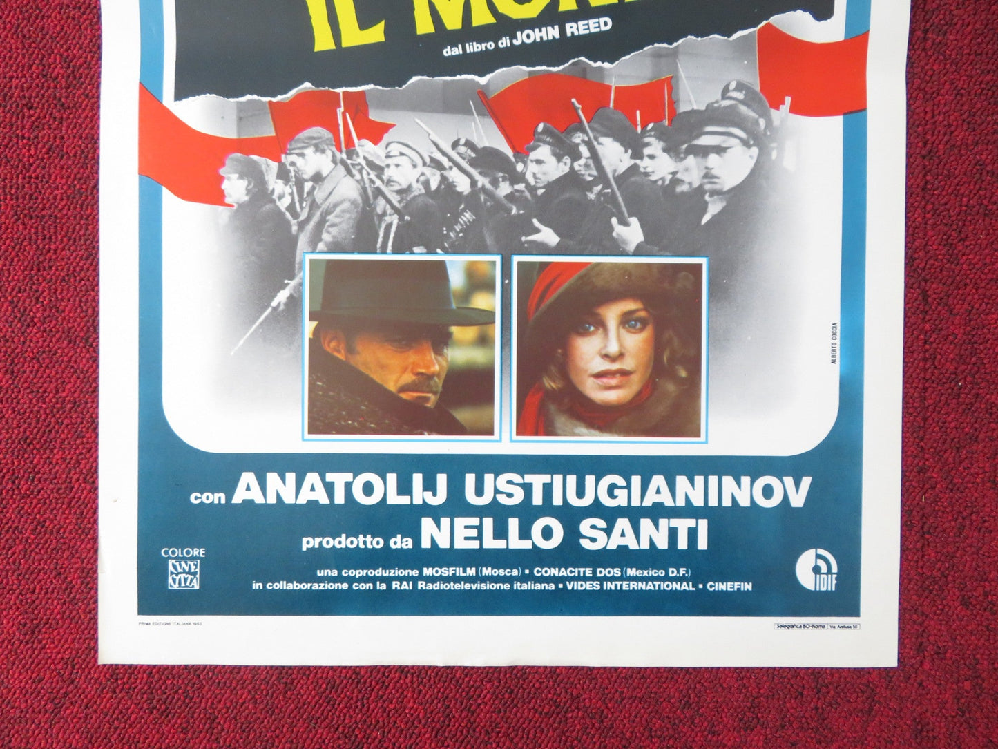 TEN DAYS THAT SHOOK THE WORLD ITALIAN LOCANDINA POSTER FRANCO NERO 1982 Rendezvous Cinema Movie posters