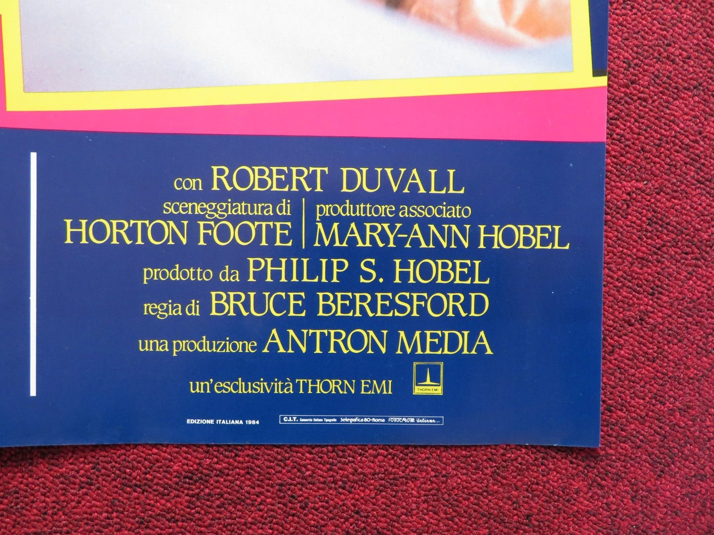 TENDER MERCIES - A ITALIAN FOTOBUSTA POSTER ROBERT DUVALL TESS HARPER 1983 Rendezvous Cinema Movie posters