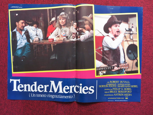 TENDER MERCIES - B ITALIAN FOTOBUSTA POSTER ROBERT DUVALL TESS HARPER 1983 Rendezvous Cinema Movie posters