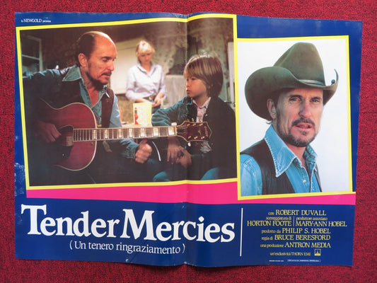 TENDER MERCIES - C ITALIAN FOTOBUSTA POSTER ROBERT DUVALL TESS HARPER 1983 Rendezvous Cinema Movie posters
