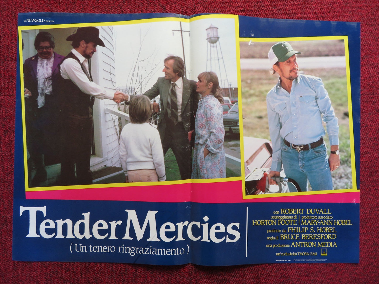 TENDER MERCIES - D ITALIAN FOTOBUSTA POSTER ROBERT DUVALL TESS HARPER 1983 Rendezvous Cinema Movie posters