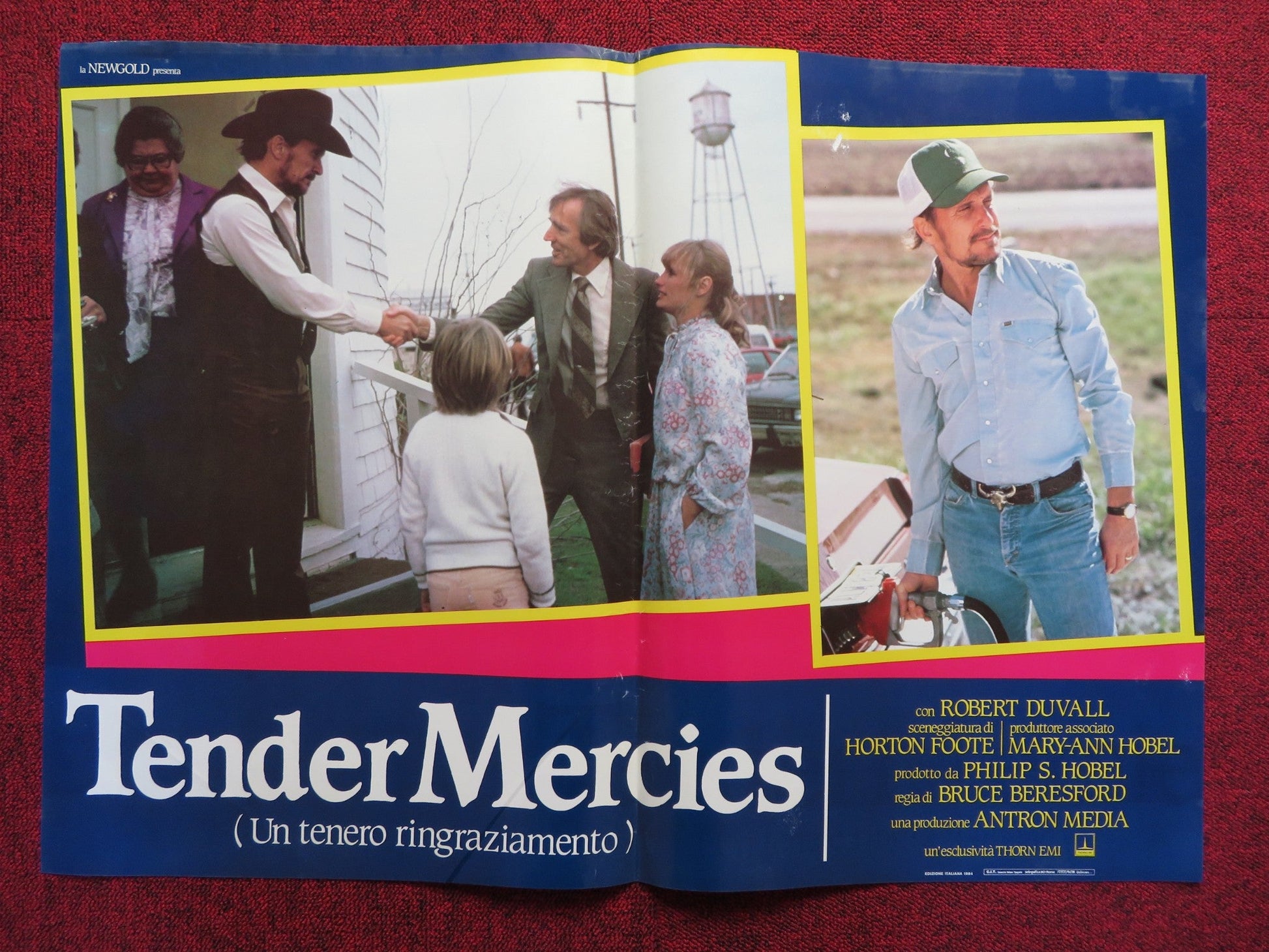 TENDER MERCIES - D ITALIAN FOTOBUSTA POSTER ROBERT DUVALL TESS HARPER 1983 Rendezvous Cinema Movie posters