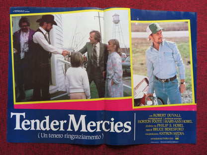 TENDER MERCIES - D ITALIAN FOTOBUSTA POSTER ROBERT DUVALL TESS HARPER 1983 Rendezvous Cinema Movie posters
