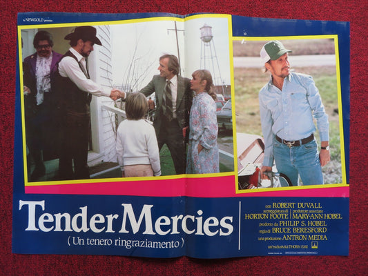 TENDER MERCIES - D ITALIAN FOTOBUSTA POSTER ROBERT DUVALL TESS HARPER 1983 Rendezvous Cinema Movie posters