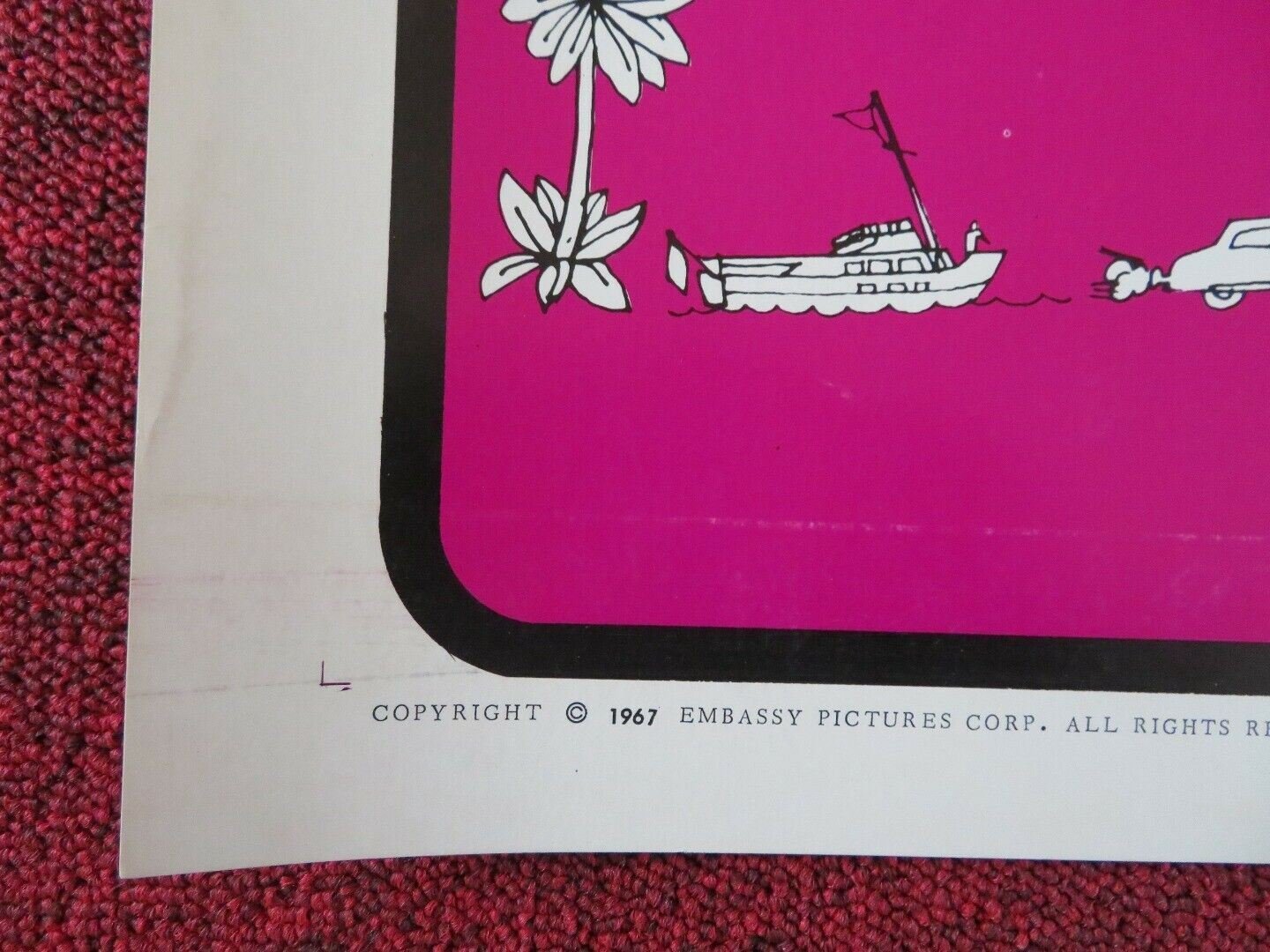 TENDER SCOUNDREL US HALF SHEET (22"x 28") POSTER JEAN - PAUL BELMONDO 1967 Movie posters