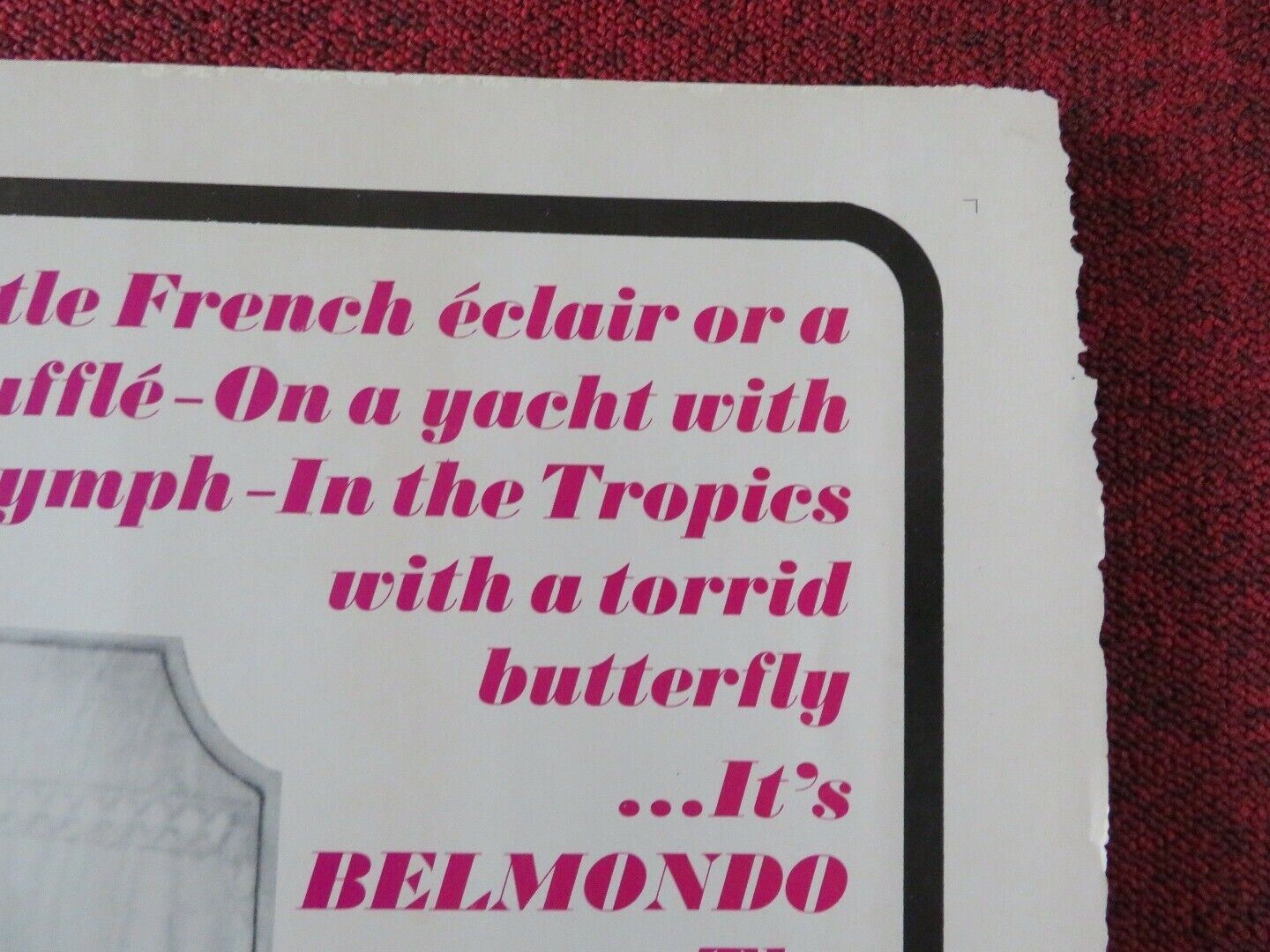 TENDER SCOUNDREL US HALF SHEET (22"x 28") POSTER JEAN - PAUL BELMONDO 1967 Movie posters