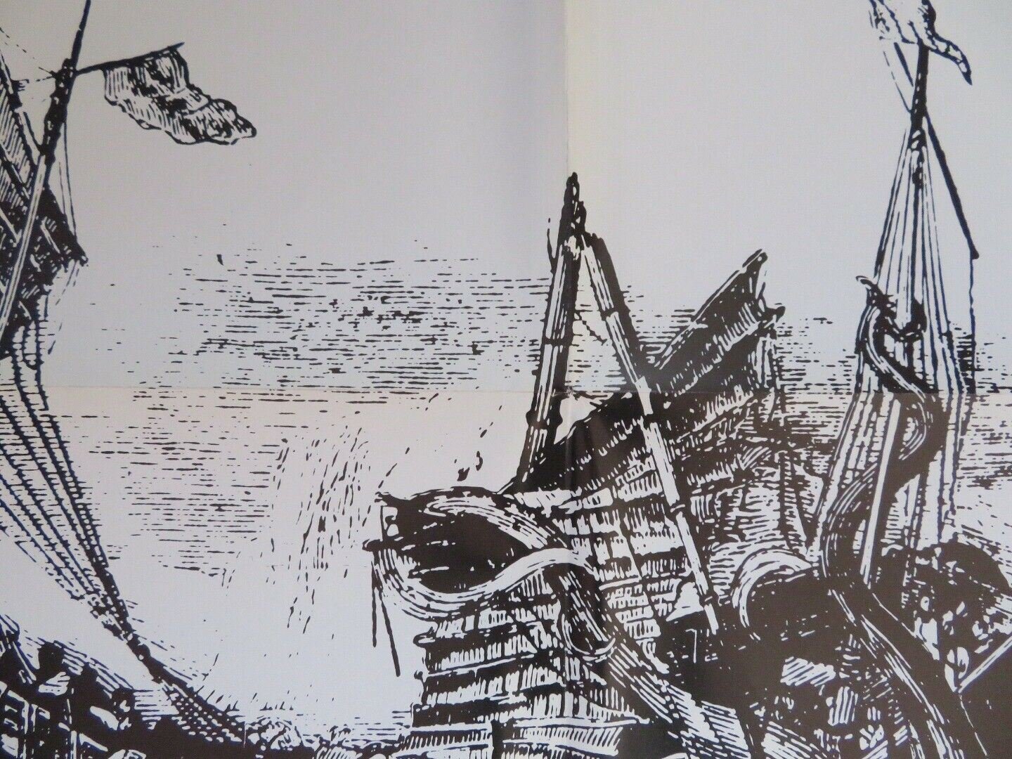 TENTACLES FOLDED US ONE SHEET POSTER JOHN HUSTON 1977 Movie posters