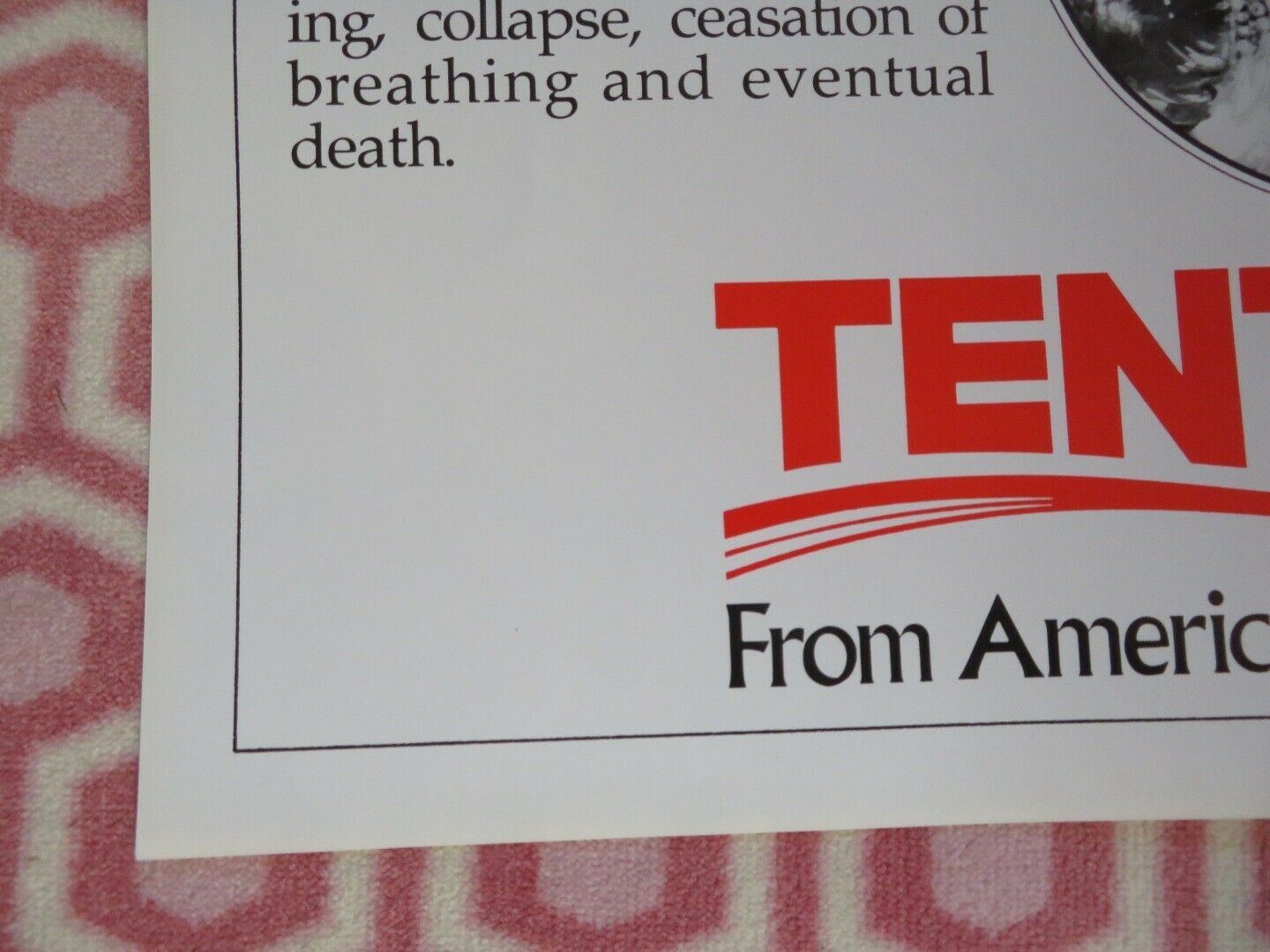 TENTACLES FOLDED US ONE SHEET POSTER JOHN HUSTON 1977 Movie posters