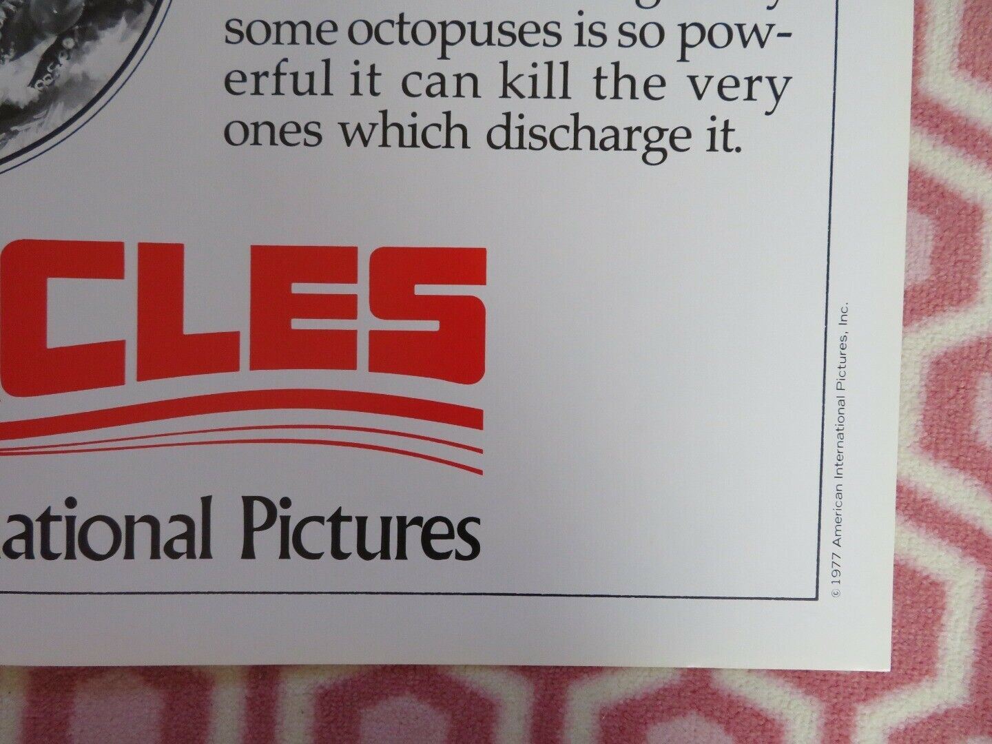 TENTACLES FOLDED US ONE SHEET POSTER JOHN HUSTON 1977 Movie posters