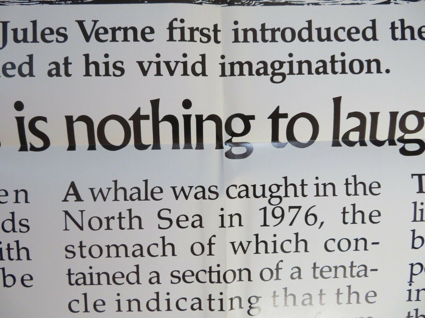 TENTACLES FOLDED US ONE SHEET POSTER JOHN HUSTON 1977 Movie posters