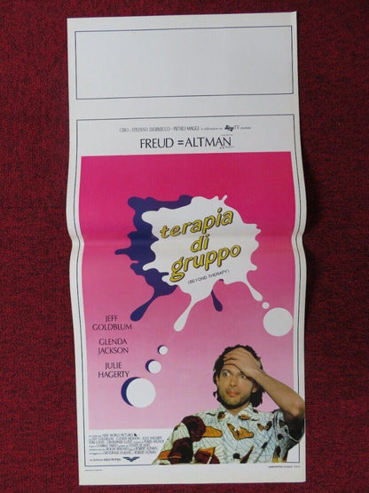 TERAPIA DI GRUPPO ITALIAN LOCANDINA (27.5"x13") POSTER JEFF GOLDBLUM 1987 Movie posters