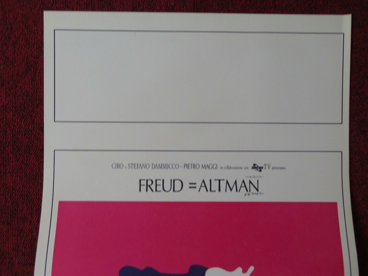 TERAPIA DI GRUPPO ITALIAN LOCANDINA (27.5"x13") POSTER JEFF GOLDBLUM 1987 Movie posters