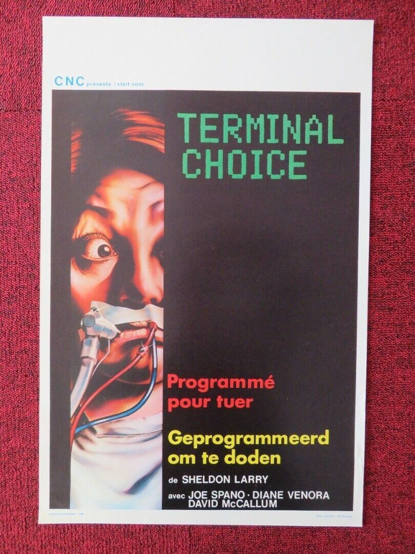 TERMINAL CHOICE BELGIUM (21"x14") POSTER JOE SPANO DIANE VENORA 1985 Movie posters