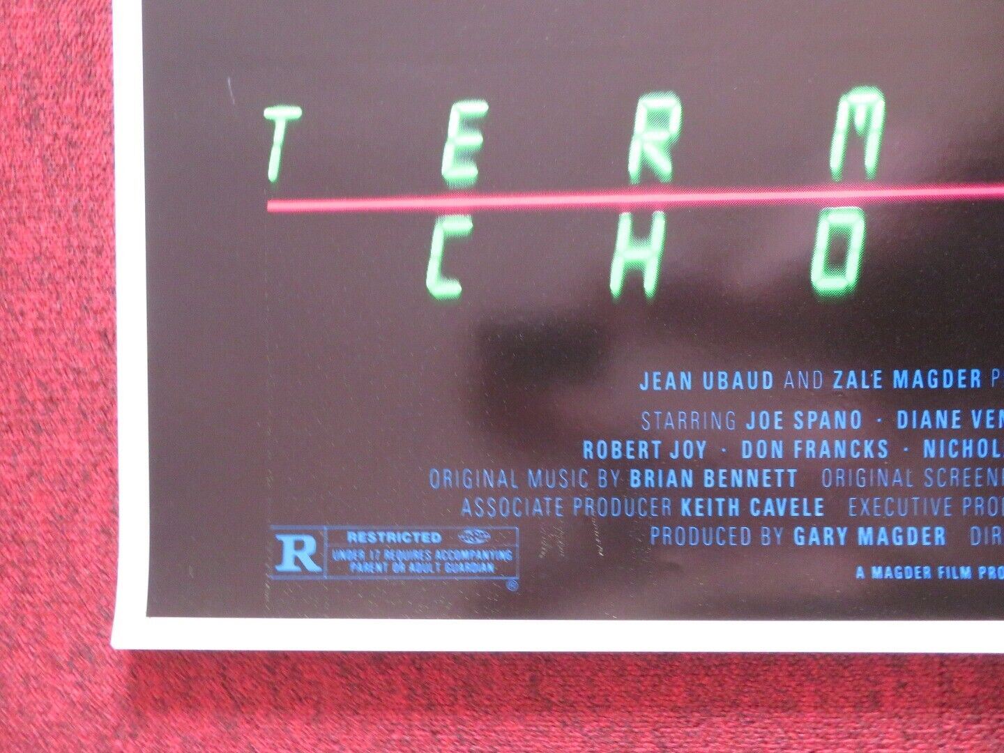 TERMINAL CHOICE US ONE SHEET ROLLED POSTER JOE SPANO 1985 Movie posters