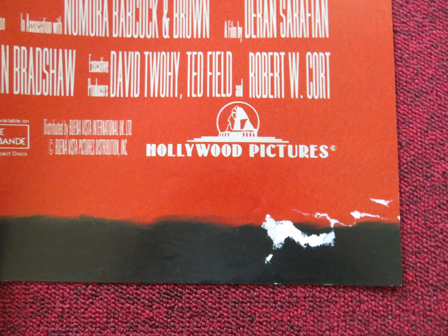 TERMINAL VELOCITY UK QUAD POSTER FOLDED CHARLIE SHEEN NASTASSJA KINSKI 1994 Rendezvous Cinema Movie posters