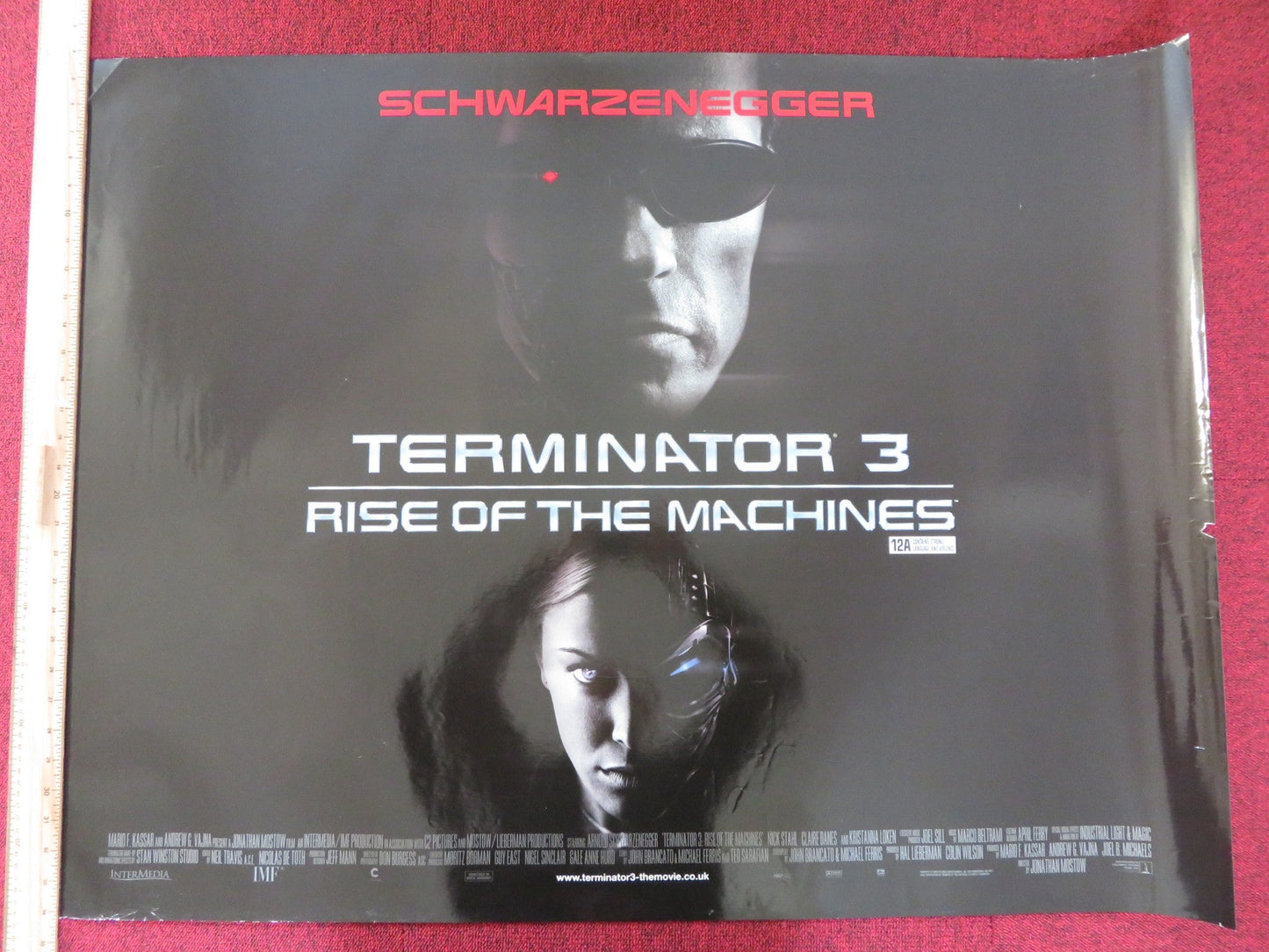 TERMINATOR 3: RISE OF THE MACHINES UK QUAD (30"x 40") ROLLED POSTER 2003 Rendezvous Cinema Movie posters