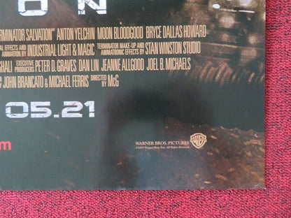 TERMINATOR SALVATION FOLDED US ONE SHEET POSTER CHRISTIAN BALE 2009 Movie posters