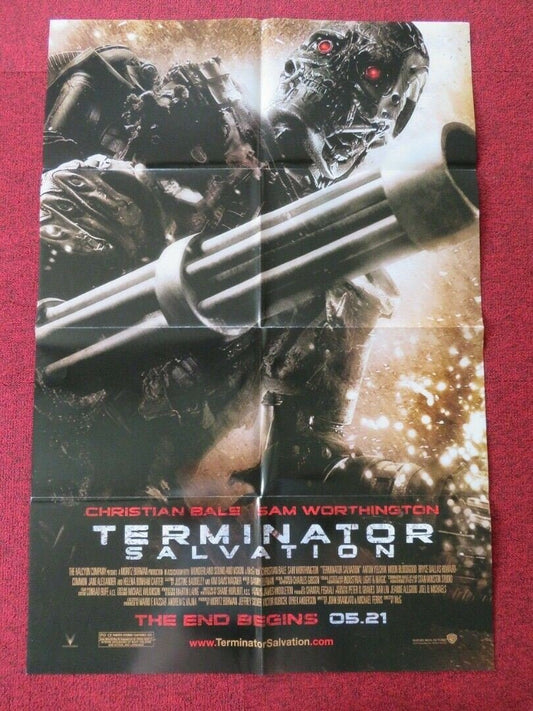 TERMINATOR SALVATION FOLDED US ONE SHEET POSTER CHRISTIAN BALE 2009 Movie posters