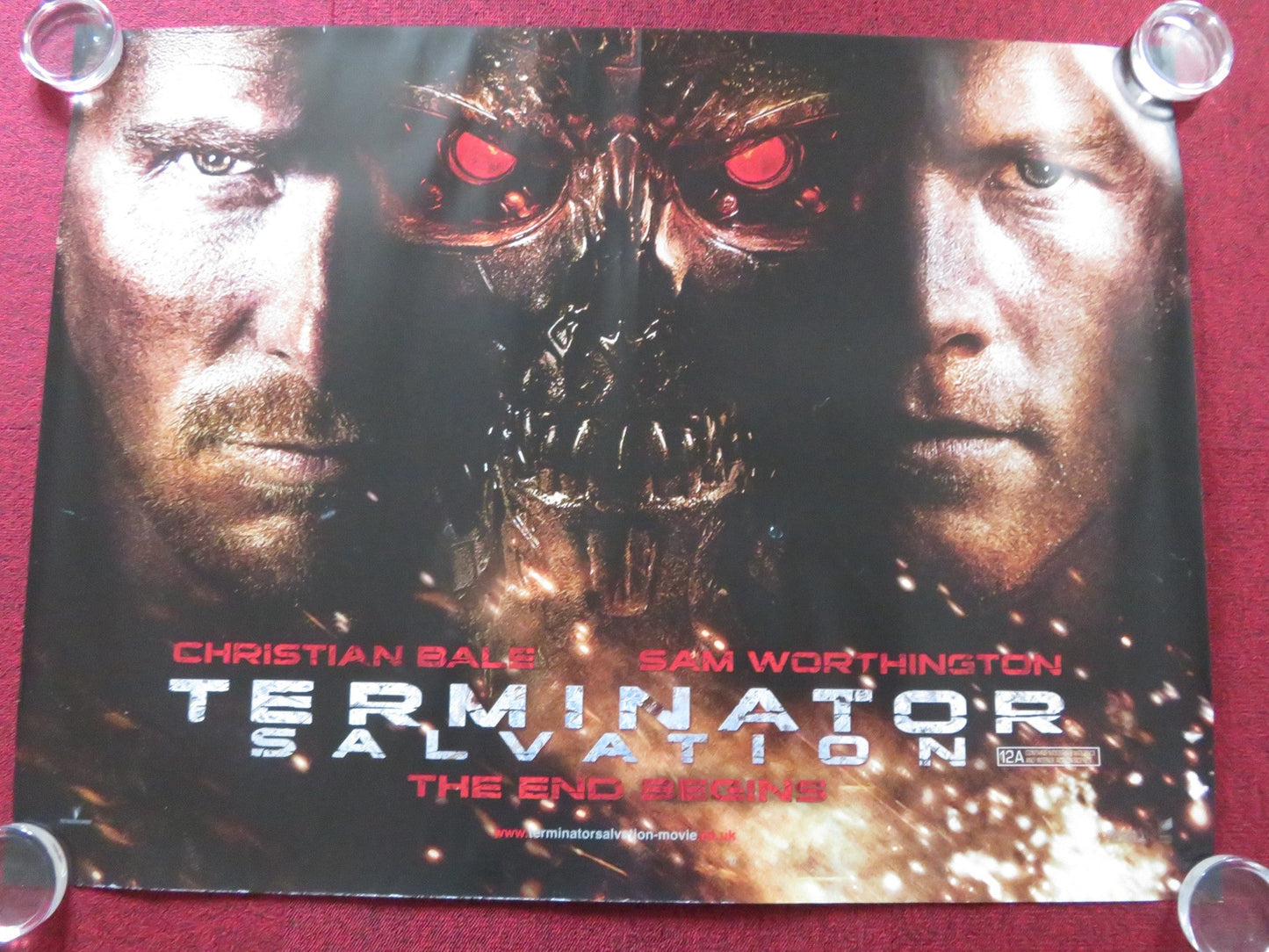 TERMINATOR SALVATION UK QUAD (30"x 40") ROLLED POSTER CHRISTIAN BALE 2009 Rendezvous Cinema Movie posters