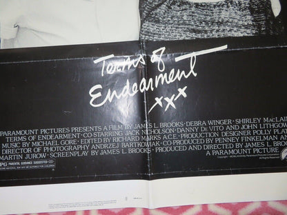 TERMS OF ENDEARMENT US ONE SHEET POSTER JACK NICHOLSON 1983 Rendezvous Cinema Movie posters