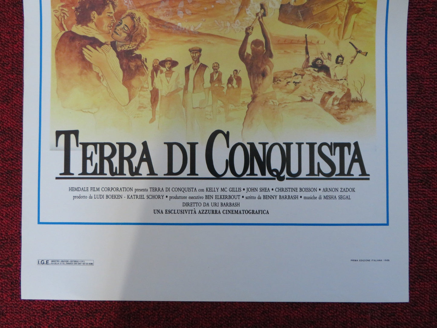 TERRA DI CONQUISTA ITALIAN LOCANDINA POSTER KELLY MCGILLIS JOHN SHEA 1989 Rendezvous Cinema Movie posters