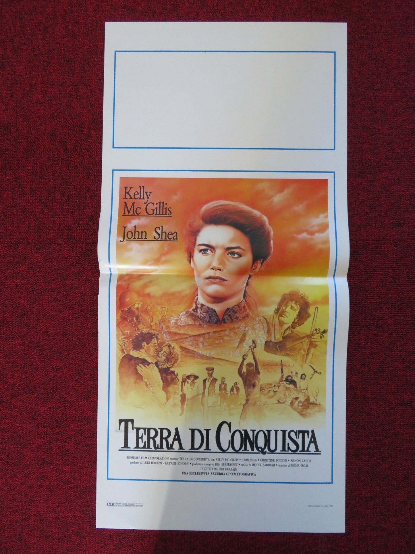 TERRA DI CONQUISTA ITALIAN LOCANDINA POSTER KELLY MCGILLIS JOHN SHEA 1989 Rendezvous Cinema Movie posters