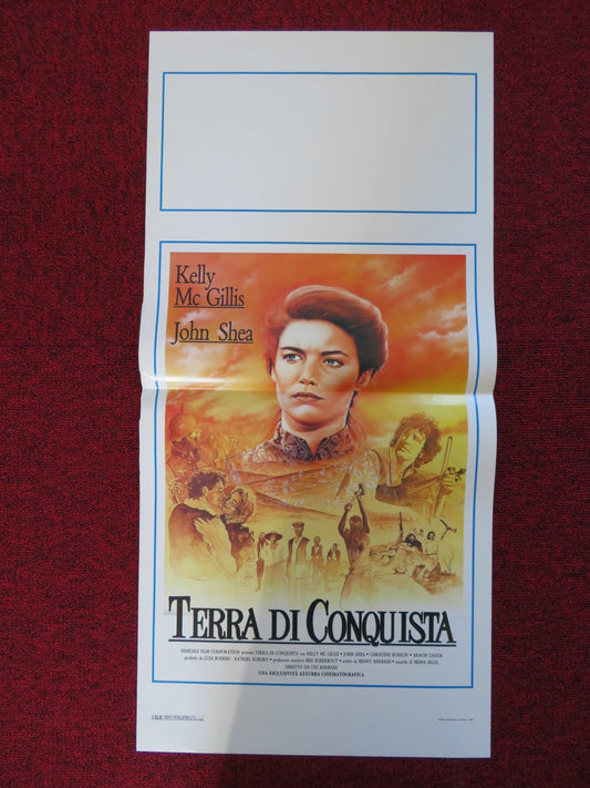 TERRA DI CONQUISTA ITALIAN LOCANDINA POSTER KELLY MCGILLIS JOHN SHEA 1989 Rendezvous Cinema Movie posters