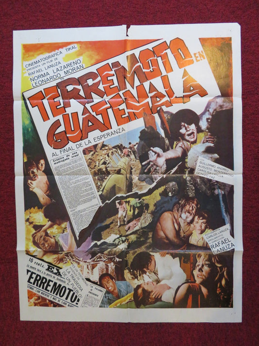 TERREMOTO EN GUATEMALA ARGENTINIAN POSTER NORMA LAZARENO LEONARDO MORAN 1978 Rendezvous Cinema Movie posters