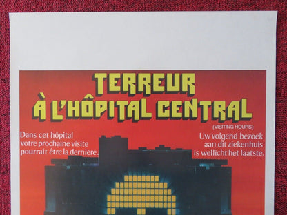TERREUR A L'HOPITAL CENTRAL / VISITING HOURS BELGIUM (21"x14") POSTER 1982 Movie posters