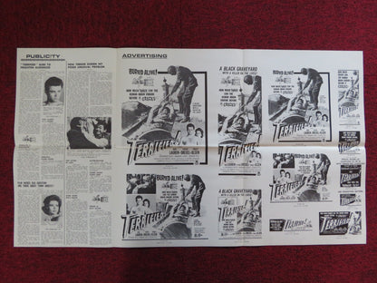 TERRIFIED! UNCUT CROWN INTERNATIONAL FOLDED PRESS BOOK LAUREN DREXEL 1963 Rendezvous Cinema Movie posters