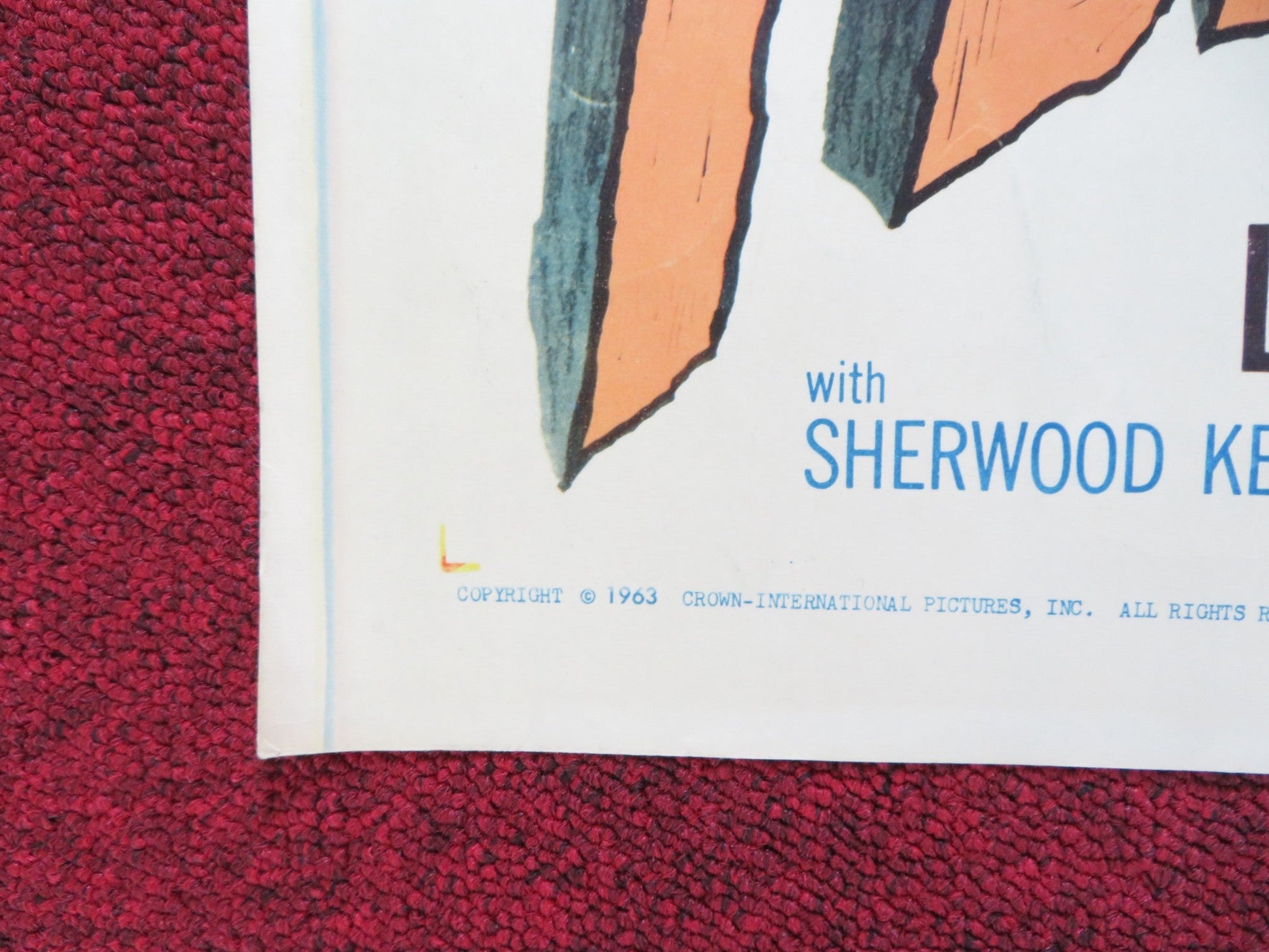 TERRIFIED! US HALF SHEET (22"x 28") POSTER ROD LAUREN STEVE DREXEL 1963 Rendezvous Cinema Movie posters