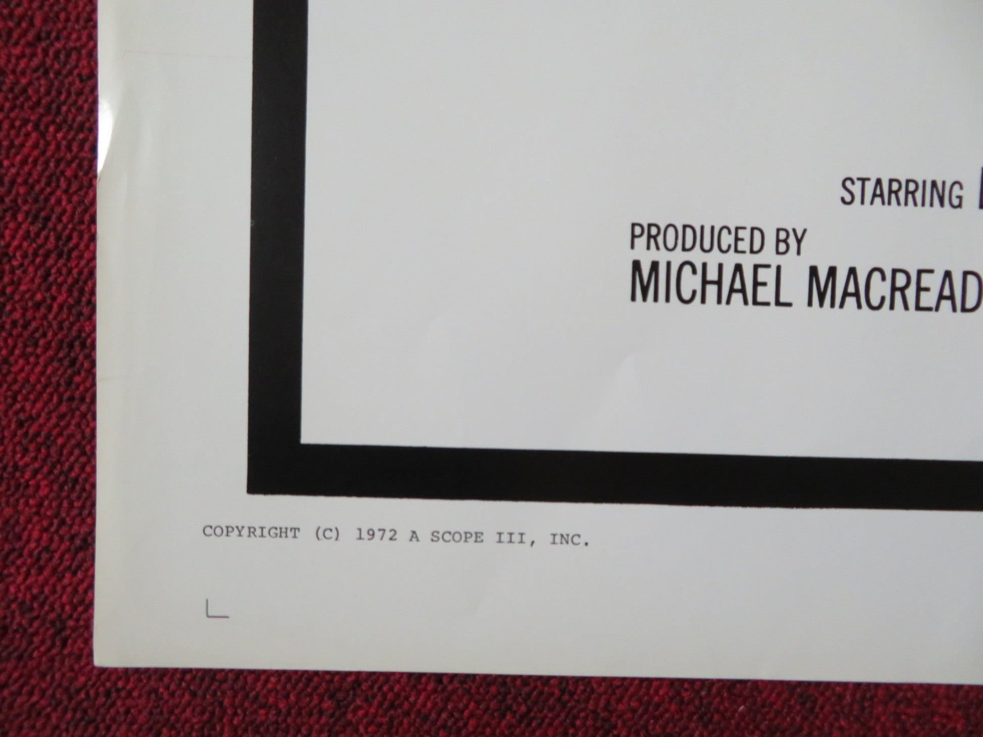 TERROR AT RED WOLF INN US TRI FOLDED ONE SHEET ROLLED POSTER LINDA GILLEN 1972 Rendezvous Cinema Movie posters