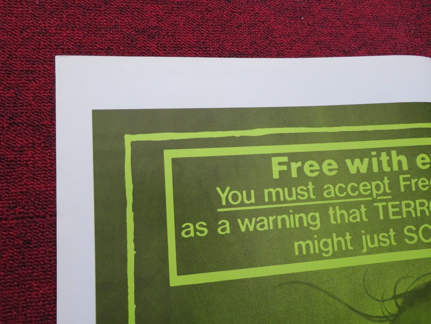 TERROR FROM UNDER THE HOUSE FOLDED US ONE SHEET POSTER JOAN COLLINS 1971 Rendezvous Cinema Movie posters