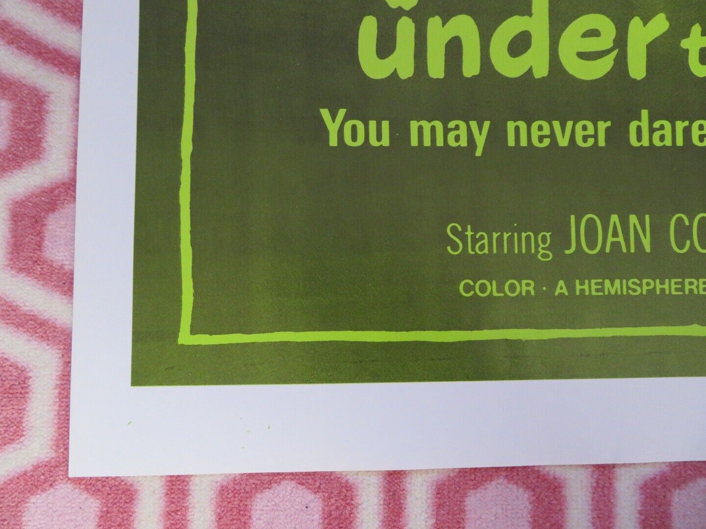 TERROR FROM UNDER THE HOUSE FOLDED US ONE SHEET POSTER JOAN COLLINS 1976 Movie posters