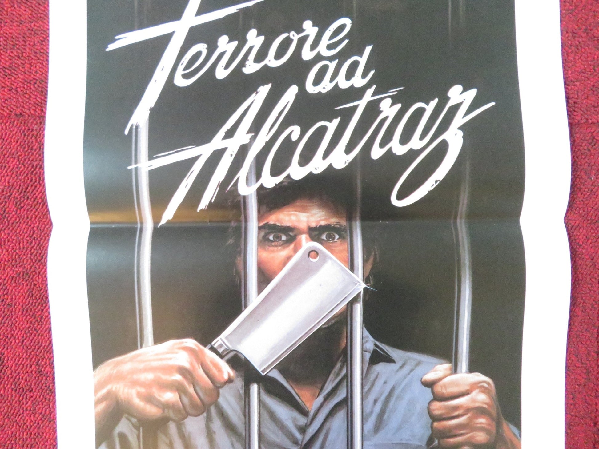 TERROR ON ALCATRAZ ITALIAN LOCANDINA POSTER ALDO RAY SANDY BROOKE 1989 Rendezvous Cinema Movie posters