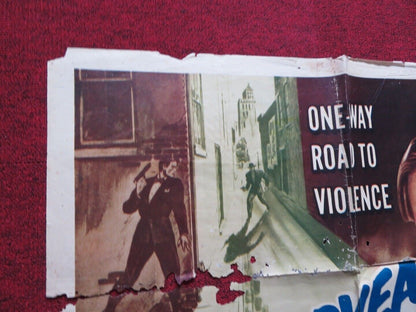 TERROR STREET FOLDED US ONE SHEET POSTER DAN DURYEA ELSIE ALBIIN - Rendezvous Cinema