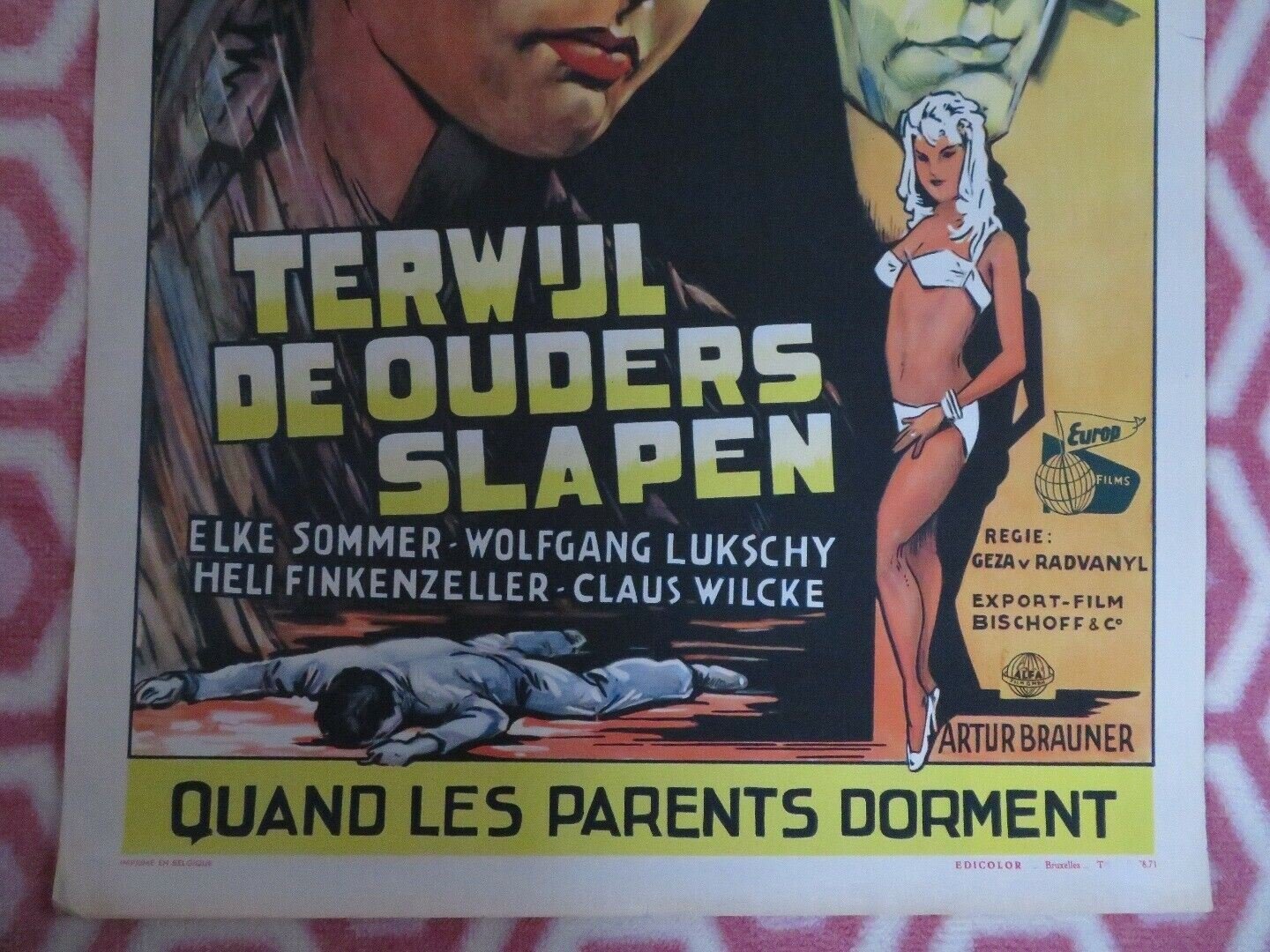 TERWILL DE OUDERS SLAPEN/ Und sowas nennt sich Leben BELGIUM (22"x 14.5")POSTER Movie posters