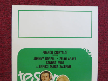 TESORO MIO ITALIAN LOCANDINA POSTER JOHNNY DORELLI ZEUDI ARAYA 1980 Rendezvous Cinema Movie posters
