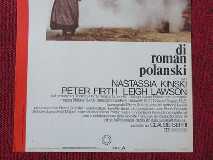 TESS ITALIAN LOCANDINA (27.5"x12.5") POSTER NASTASSIA KINSKI ROMAN POLANSKI 1979 Movie posters